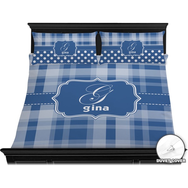 Plaid Bedding Set (King) - Duvet