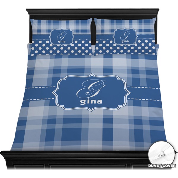 Plaid Bedding Set (Queen) - Duvet