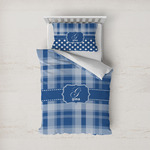 Plaid Duvet Cover Set - Twin (Personalized)