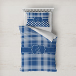 Plaid Duvet Cover Set - Twin XL (Personalized)