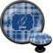 Plaid Cabinet Knob (Black) (Personalized)