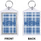 Plaid Bling Keychain (Front + Back)