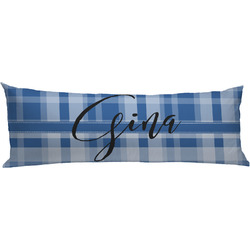 Plaid Body Pillow Case (Personalized)