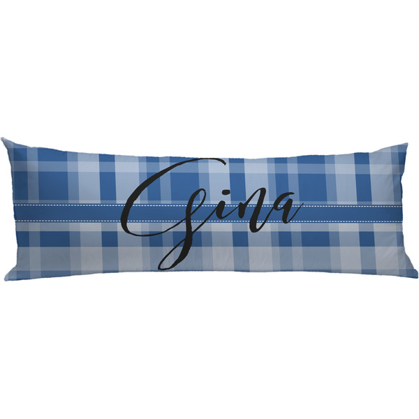 Custom Plaid Body Pillow Case (Personalized)
