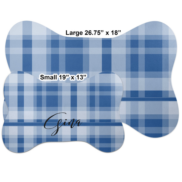 Plaid Bone Shaped Mat Comparison