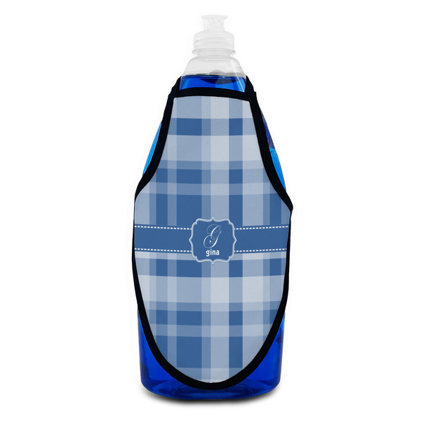 Plaid Bottle Apron - Soap - FRONT