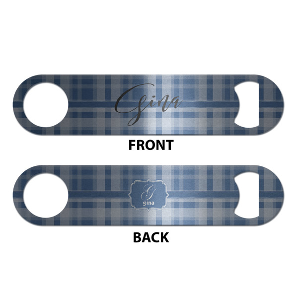 Plaid Bottle Opener - Front & Back