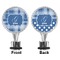 Plaid Bottle Stopper - Front and Back