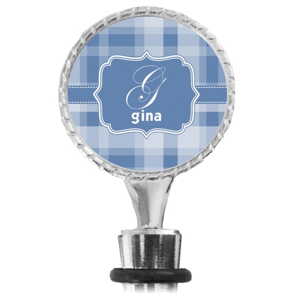 Plaid Bottle Stopper Main View