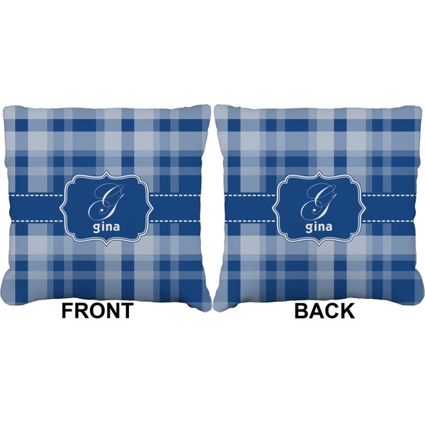 Plaid Burlap Pillow Approval