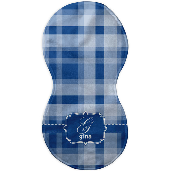 Plaid Burp Peanut Shaped Flat