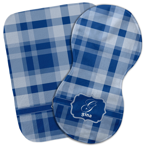 Custom Plaid Burp Cloth (Personalized)