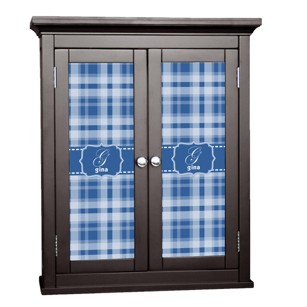 Custom Plaid Cabinet Decal - Medium (Personalized)