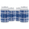 Plaid Can Cooler (12 oz) - Set of 4 w/ Name and Initial