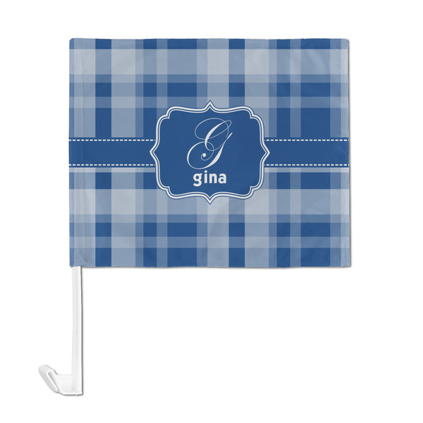 Plaid Car Flag - Large - FRONT