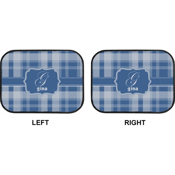 Plaid Car Floor Mats (Back Seat) (Approval)