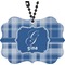 Plaid Rear View Mirror Charm (Personalized)
