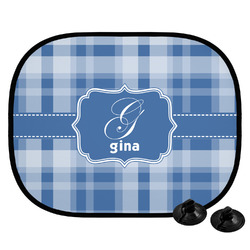 Plaid Car Side Window Sun Shade (Personalized)