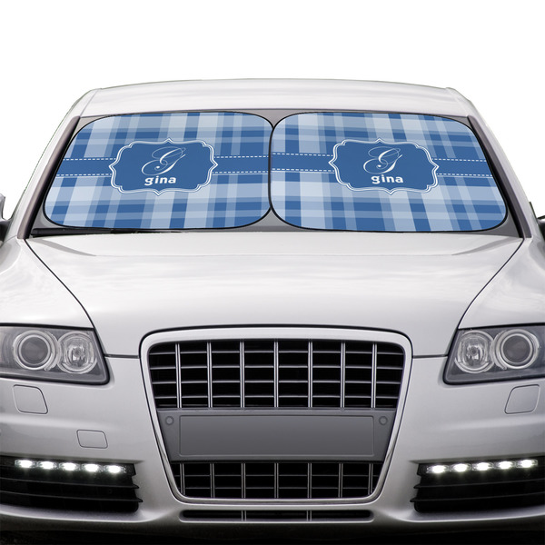 Plaid Car Sun Shades - IN CONTEXT