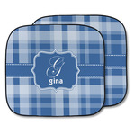Plaid Car Sun Shade - Two Piece (Personalized)