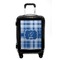 Plaid Carry On Hard Shell Suitcase - Front