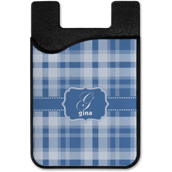 Plaid Cell Phone Credit Card Holder
