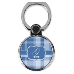 Plaid Cell Phone Ring Stand & Holder (Personalized)