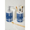 Plaid Ceramic Bathroom Accessories - LIFESTYLE (toothbrush holder & soap dispenser)