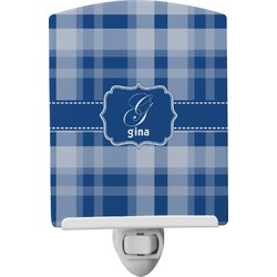 Plaid Ceramic Night Light (Personalized)