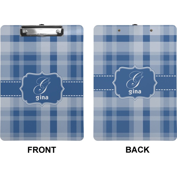 Plaid Clipboard (Letter) (Front + Back)