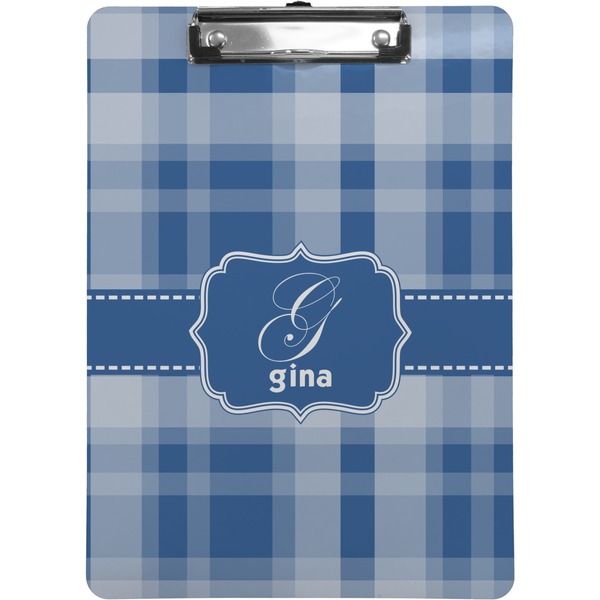 Custom Plaid Clipboard (Letter Size) (Personalized)