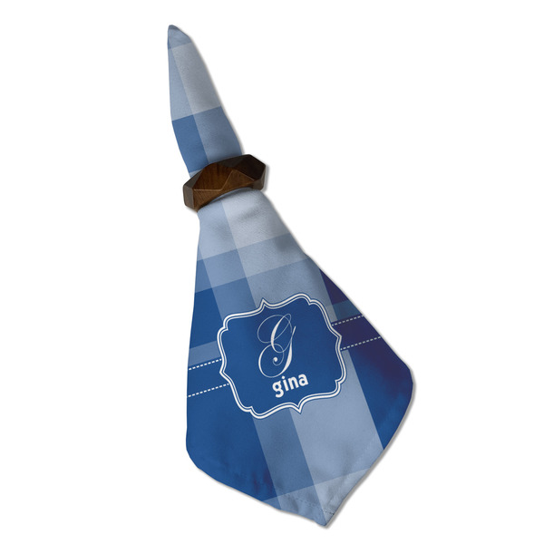 Plaid Cloth Napkins - Personalized Dinner (Folded in Ring) (MAIN)