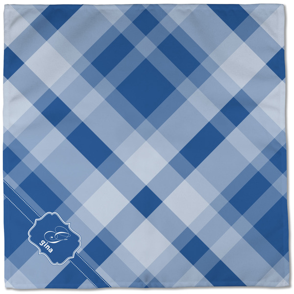 Plaid Cloth Napkins - Personalized Dinner (Full Open)
