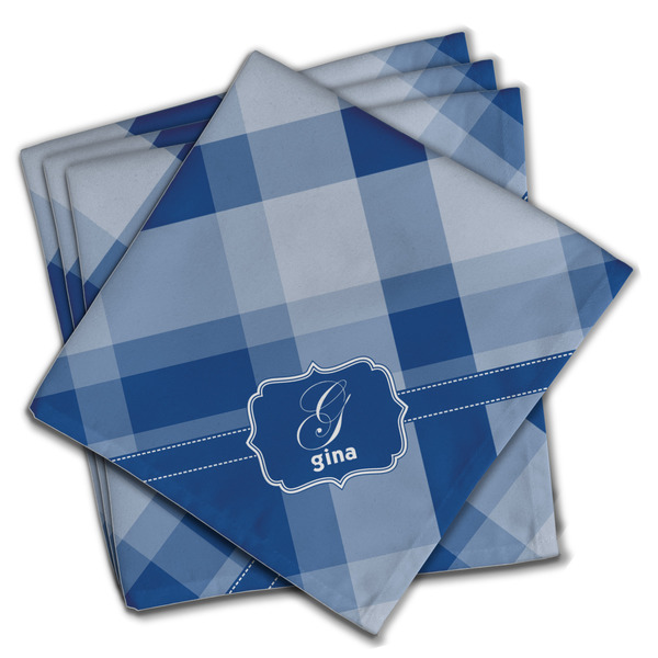 Custom Plaid Cloth Napkins (Set of 4) (Personalized)