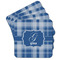 Plaid Cork Coaster - Set of 4 w/ Name and Initial