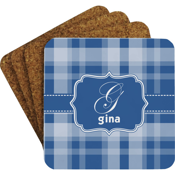 Plaid Coaster Set (Personalized)