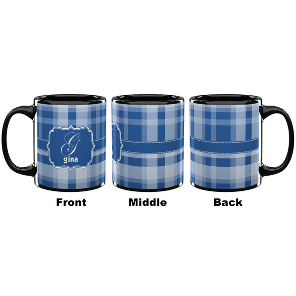 Plaid Coffee Mug - 11 oz - Black APPROVAL