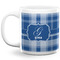 Plaid 20 Oz Coffee Mug - White (Personalized)