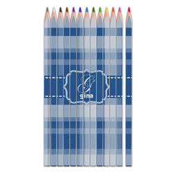 Plaid Colored Pencils (Personalized)