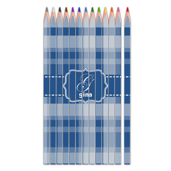 Custom Plaid Colored Pencils (Personalized)