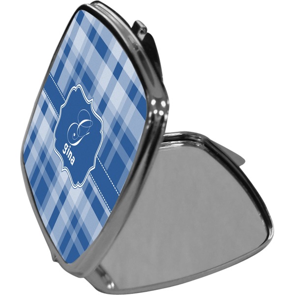 Plaid Compact Mirror (Side View)