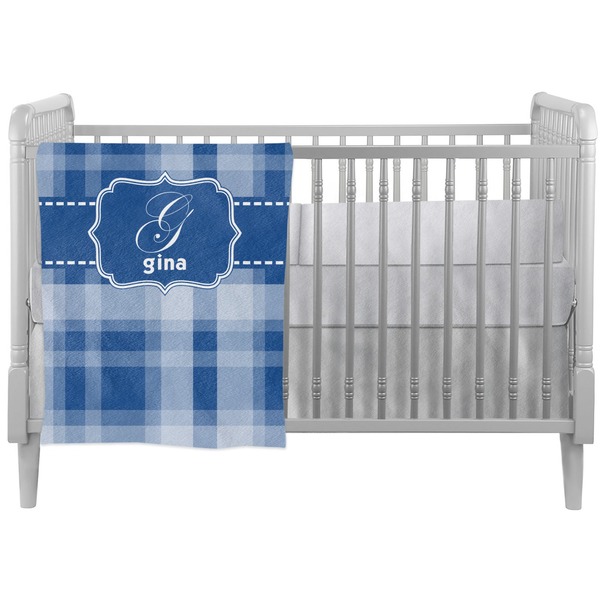 Custom Plaid Crib Comforter / Quilt (Personalized)