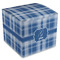 Plaid Cube Favor Gift Box - Front/Main