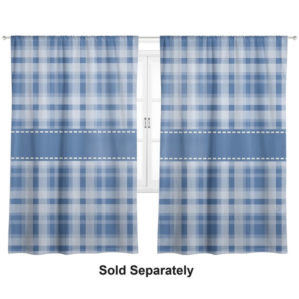 Custom Plaid Curtain Panel - Custom Size