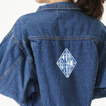Plaid Twill Iron On Patch - Custom Shape - X-Large (Personalized)