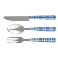 Plaid Cutlery Set (Personalized)