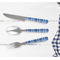 Plaid Cutlery Set - w/ PLATE