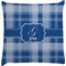 Plaid Decorative Pillow Case (Personalized)