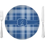 Plaid Glass Lunch / Dinner Plate 10" (Personalized)