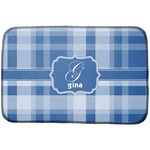 Plaid Dish Drying Mat w/ Name and Initial